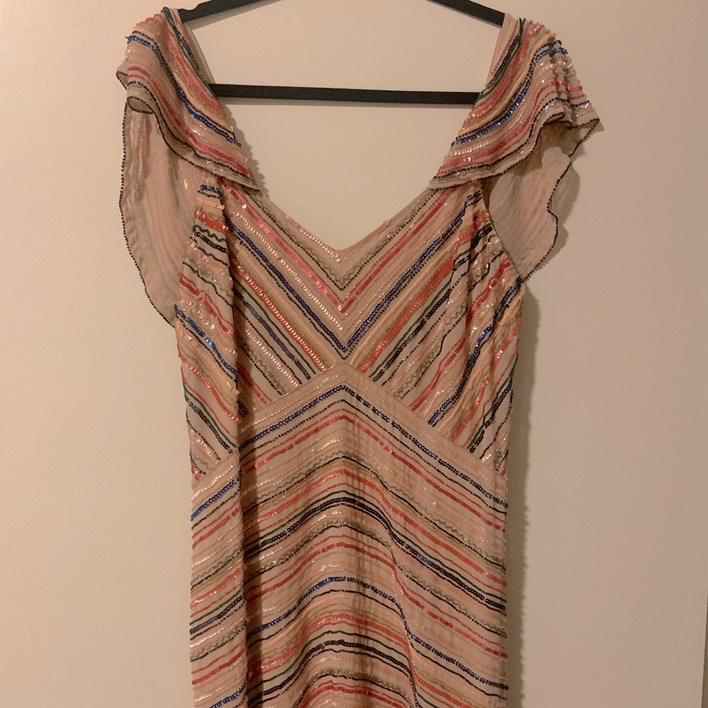 Medium Parker beaded dress, sequin dress, size M dress